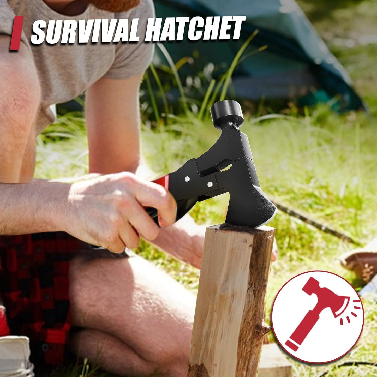 15-in-1 Portable Multitool Axe Hammer