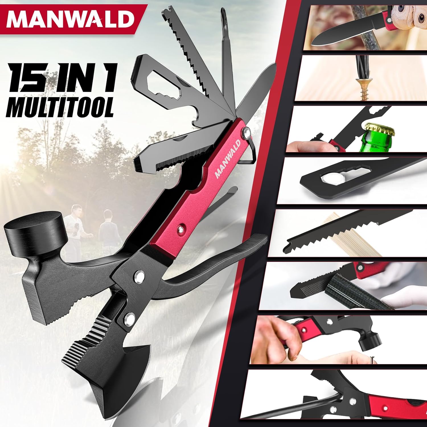 15-in-1 Portable Multitool Axe Hammer – DreamSurvival