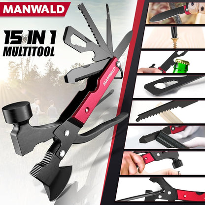15-in-1 Portable Multitool Axe Hammer