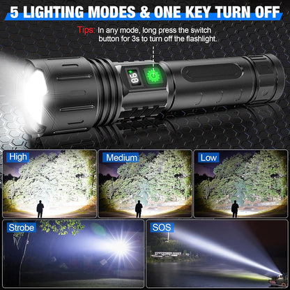 High Lumen Emergency LED Flashlight