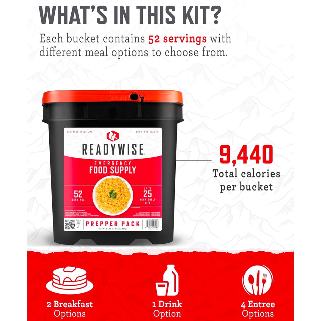 Emergency Prepper Pack - 52 Servings