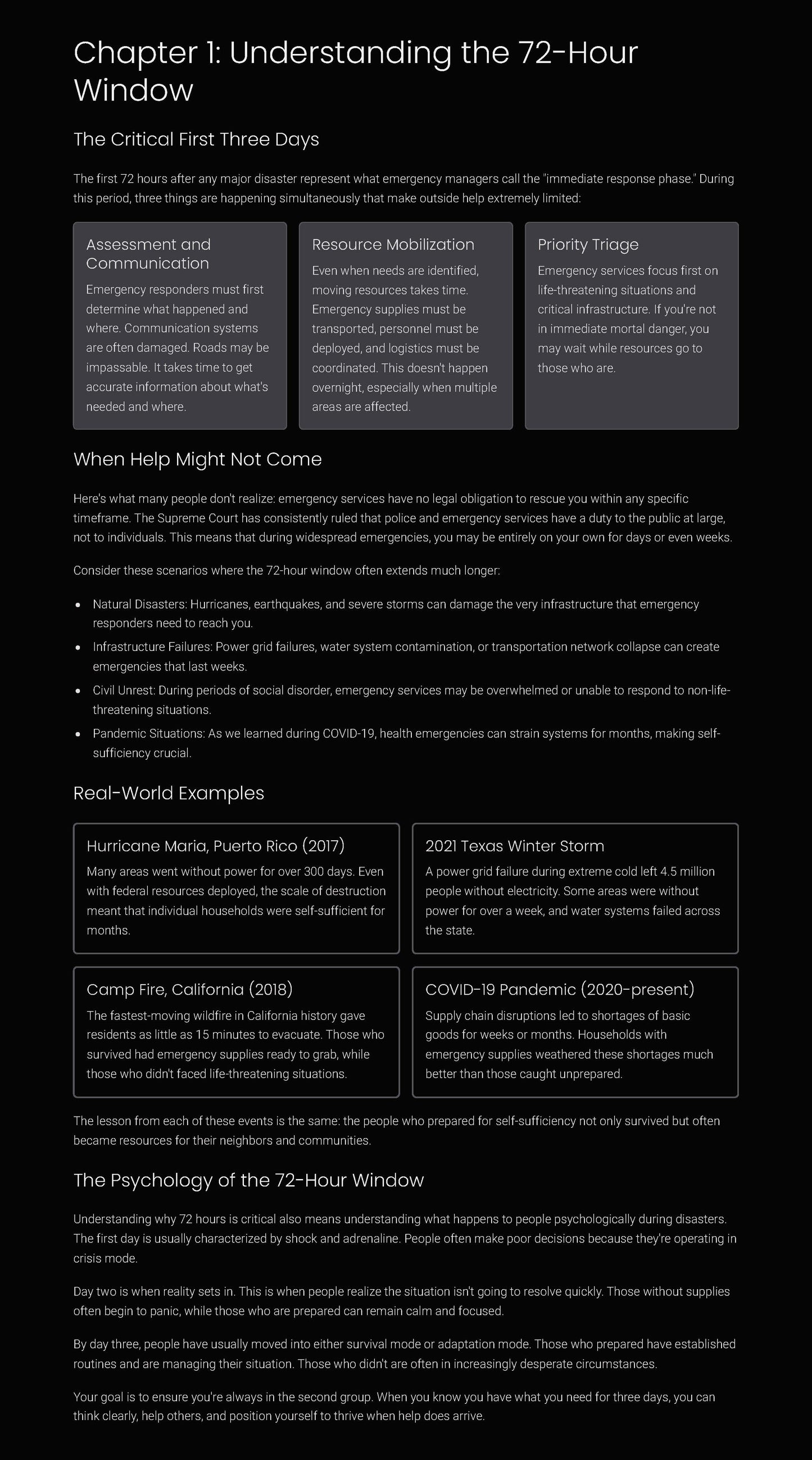 The Complete 72-Hour Survival Guide