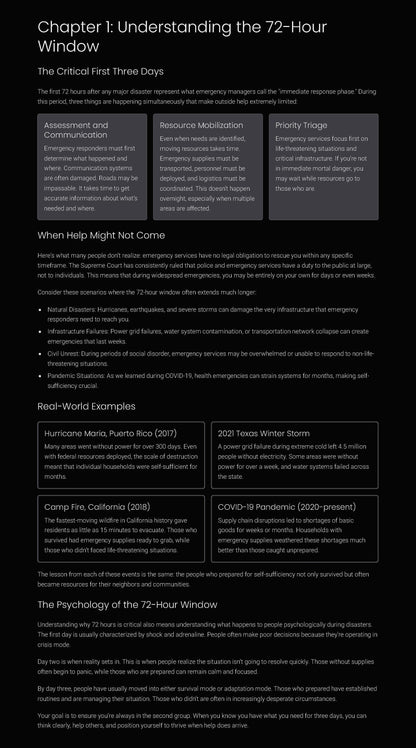 The Complete 72-Hour Survival Guide