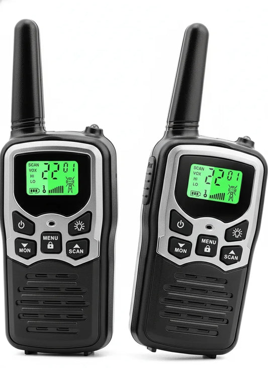 Long Range Walkie Talkies - 22 Channel (2 Pack)